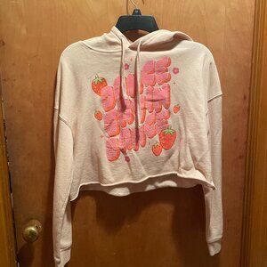 Dance Gavin Dance Strawberry Cropped Hoodie (Official Merch)